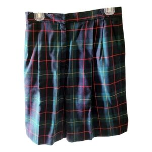 JHCollectibles Window Payne Plaid Vintage Wool Shorts Navy Green Red and Yellow